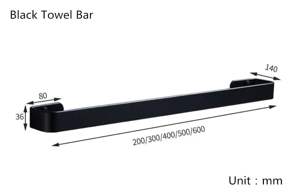 Blackhaus - Aluminum Towel Rack