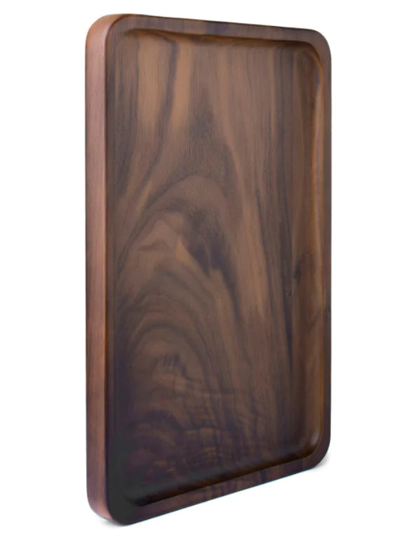 Black Walnut Wooden Rectangular Serving Tray