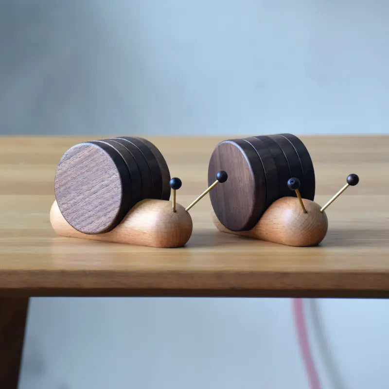 Creative Snail Wooden Coaster