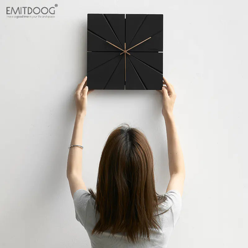 Blackhaus - Black Shaped Wall Clock