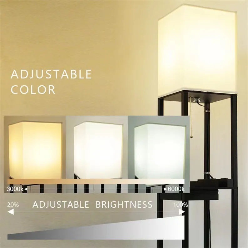 Blackhaus - Freestanding Lamp with Shelf