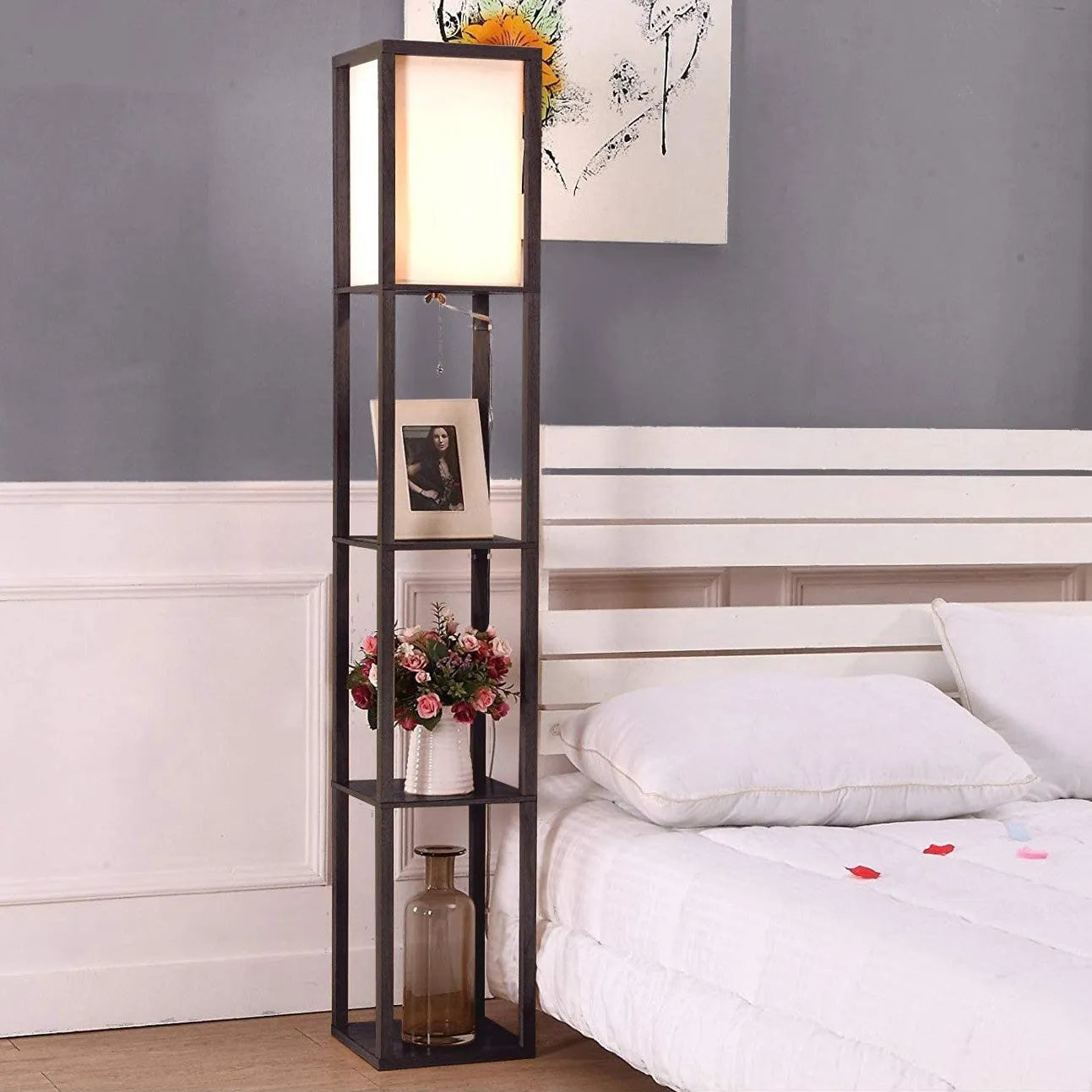 Blackhaus - Freestanding Lamp with Shelf