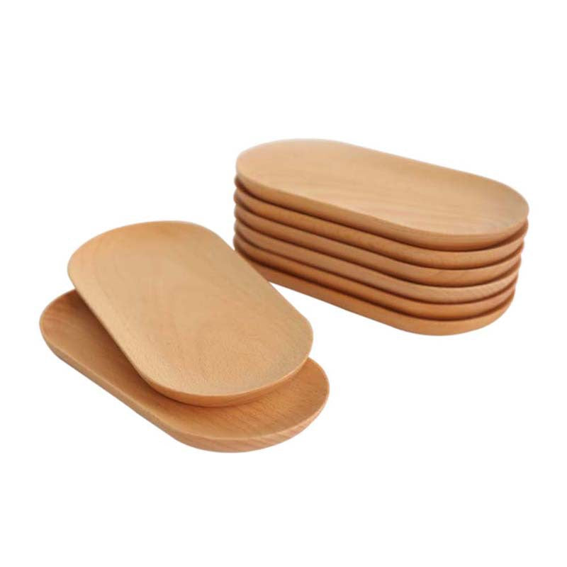 Curved Wooden Serving Plate