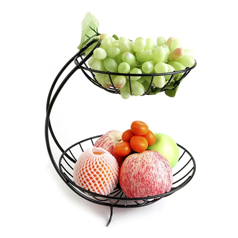 Blackhaus - Metal 2 tier Fruit Bowl