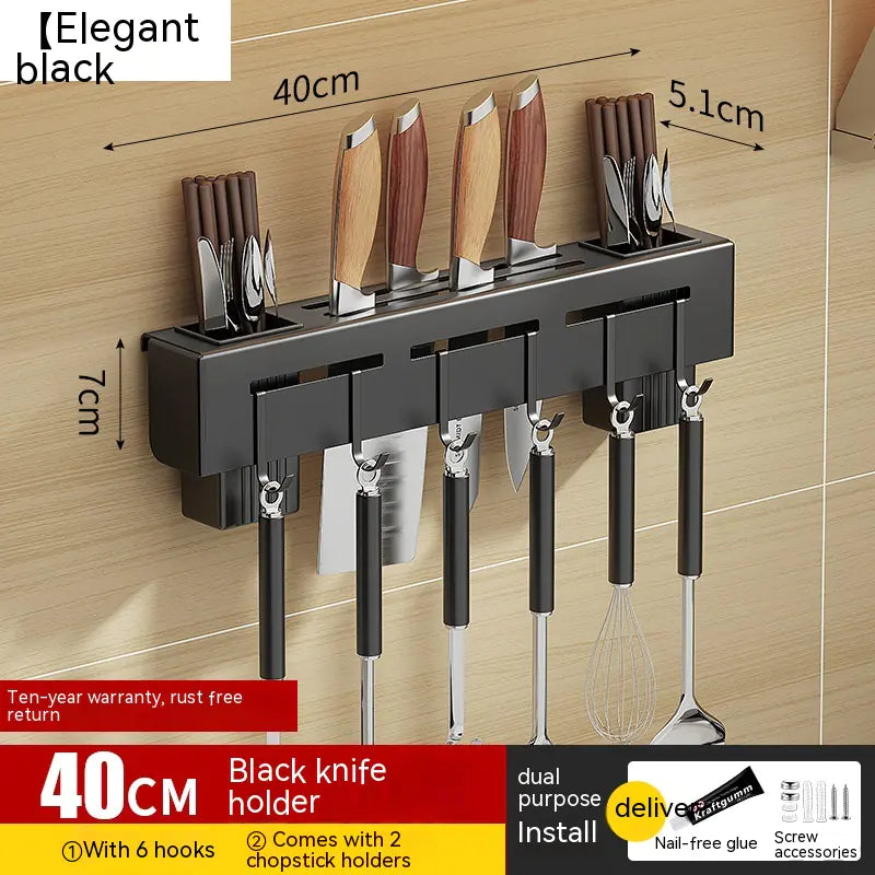 Blackhaus - Wall Mounted Utensil Storage Rack