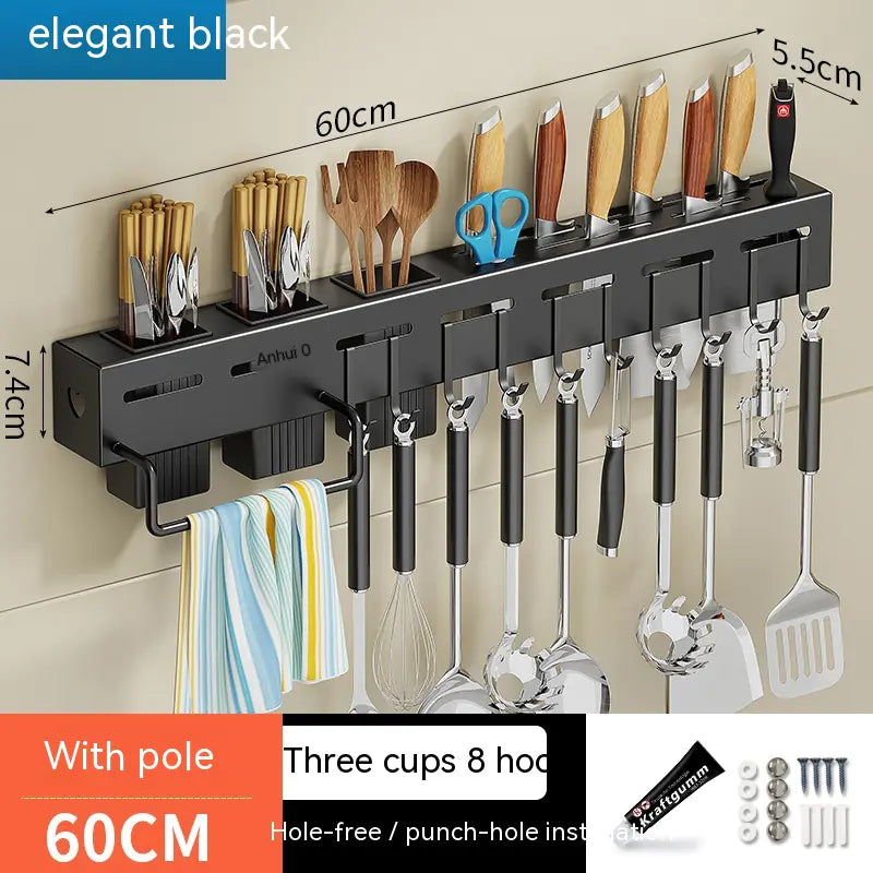 Blackhaus - Wall Mounted Utensil Storage Rack