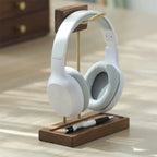 Woodhaus - Walnut and Brass Headphone Stand with USB