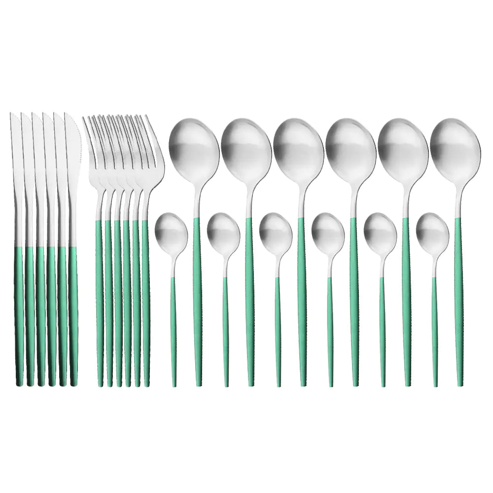 Roomsy Colorful - Matte Stainless Steel Cutlery Set