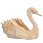 3D Wooden Animal Model Puzzle - Swan