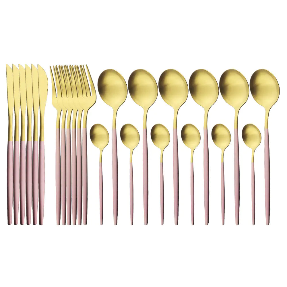 Roomsy Colorful - Matte Stainless Steel Cutlery Set