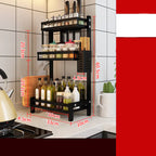 Blackhaus - Stainless Steel Black Kitchen Worktop Shelf
