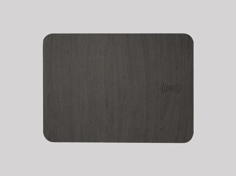Elec - Wood Effect Wireless Charging Mouse Pad