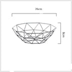 Blackhaus - Metal Geometric Fruit Basket