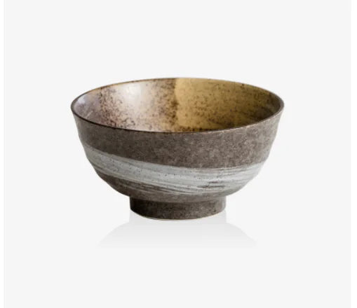 Japanese Handmade Mino Yaki Rice Bowl - Ceramics