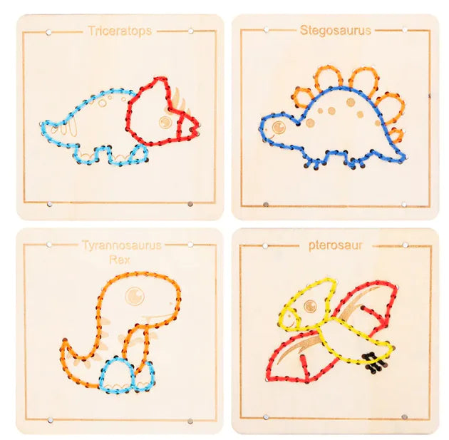 Wooden Embroidery Toy Set