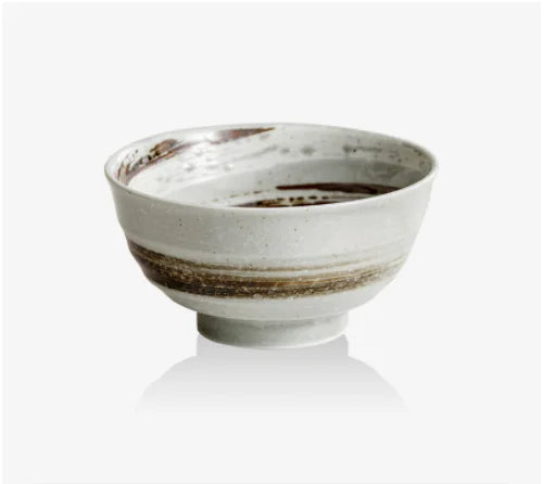 Japanese Handmade Mino Yaki Rice Bowl - Ceramics