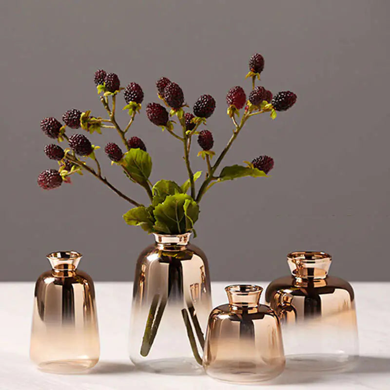 Nyord Golden Glass Vases