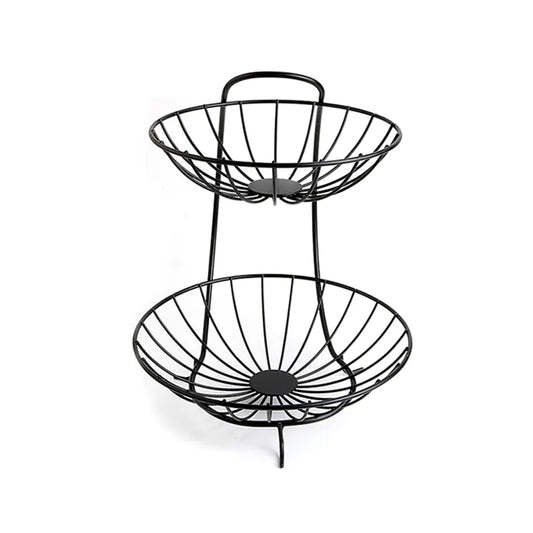 Blackhaus - Metal 2 tier Fruit Bowl