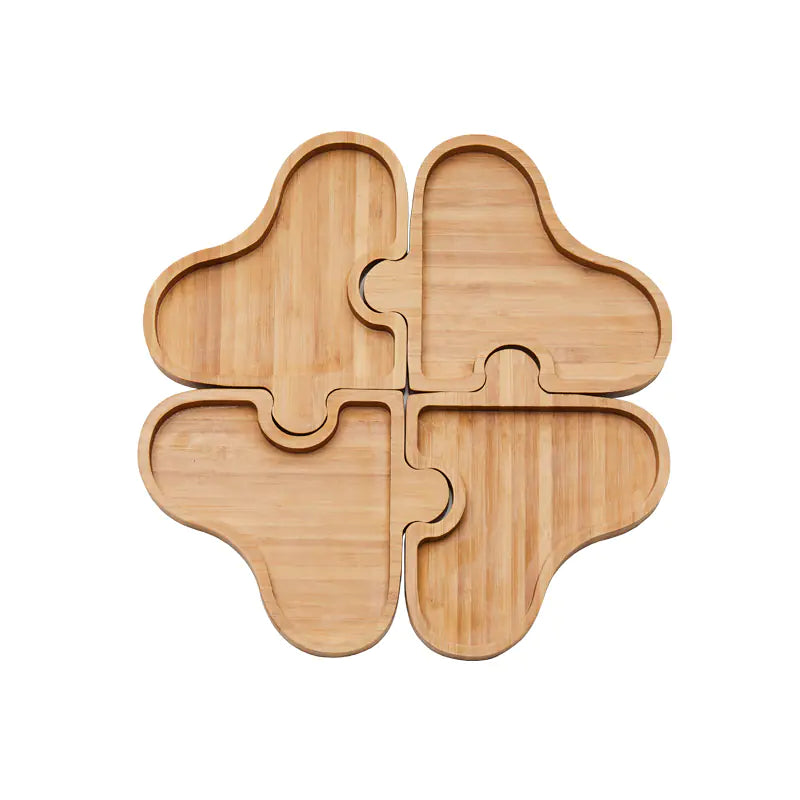 Wooden Jigsaw Snack Plate