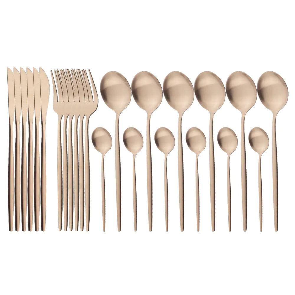 Roomsy Colorful - Matte Stainless Steel Cutlery Set