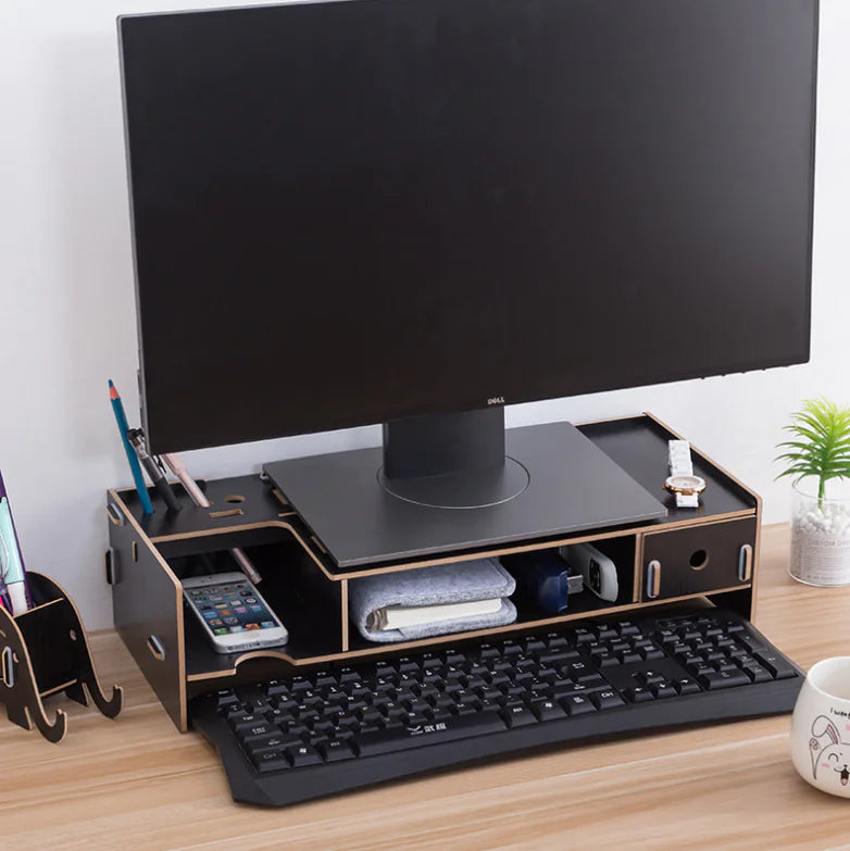 Easy Assemble Computer Stand and Organizer