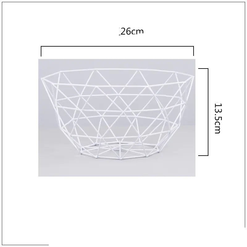 Blackhaus - Metal Geometric Fruit Basket