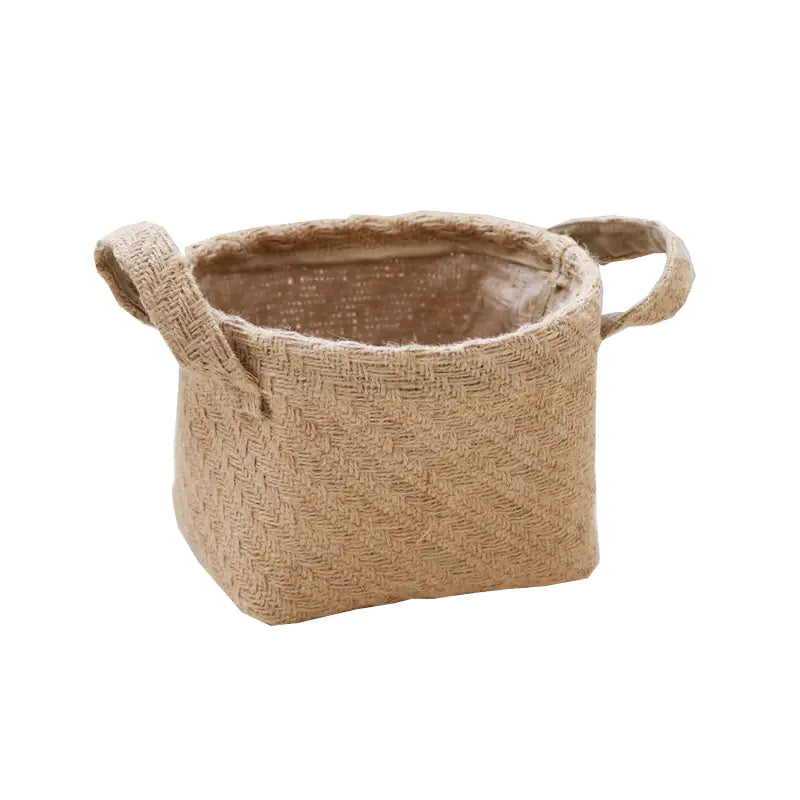 Natural Linen Storage Basket