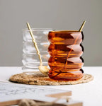 Wave Borosilicate Glass Cups
