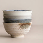 Japanese Handmade Mino Yaki Rice Bowl - Ceramics