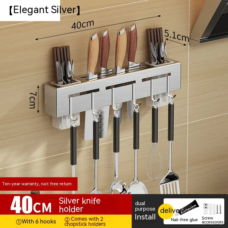 Blackhaus - Wall Mounted Utensil Storage Rack