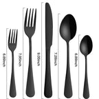 Blackhaus - 5-Piece  Stainless Steel Black Cutlery Set