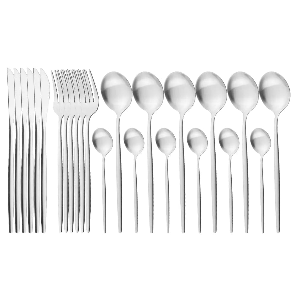 Roomsy Colorful - Matte Stainless Steel Cutlery Set