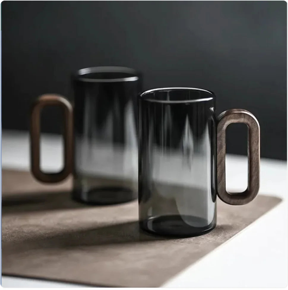 Blackhaus - Smoky Grey Borosilicate Glass Cup Set