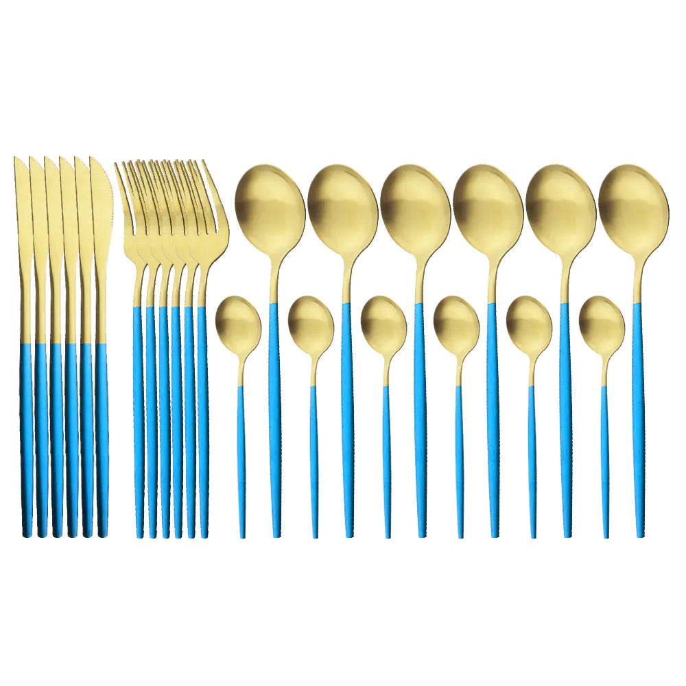 Roomsy Colorful - Matte Stainless Steel Cutlery Set