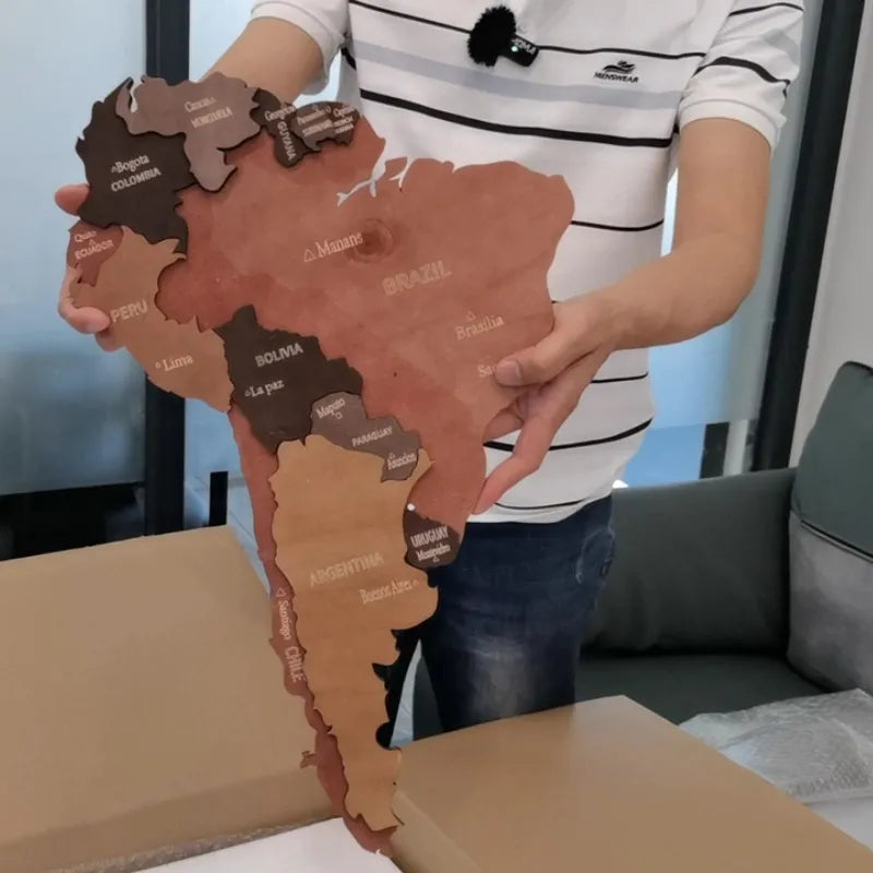 Woodhaus - The World Wooden World Map