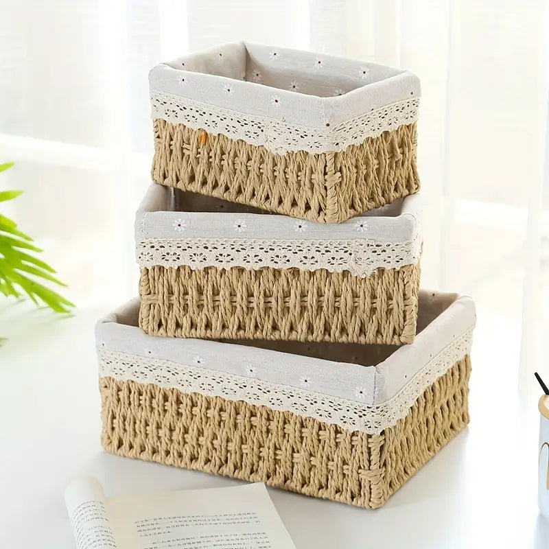 Woodhaus - Hand-woven Storage Basket Set