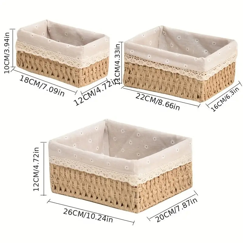 Woodhaus - Hand-woven Storage Basket Set