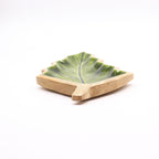 Lost in the Forrest -  Enamel Leaf Wooden Bowl - 33x17cm