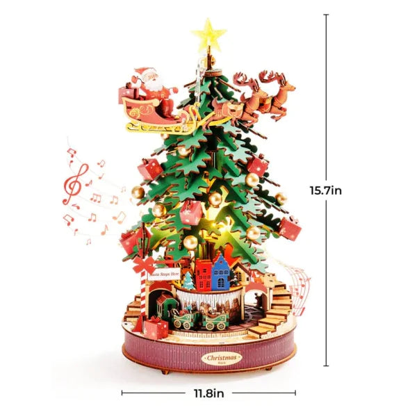 Wooden Musical Christmas Tree Puzzle.
