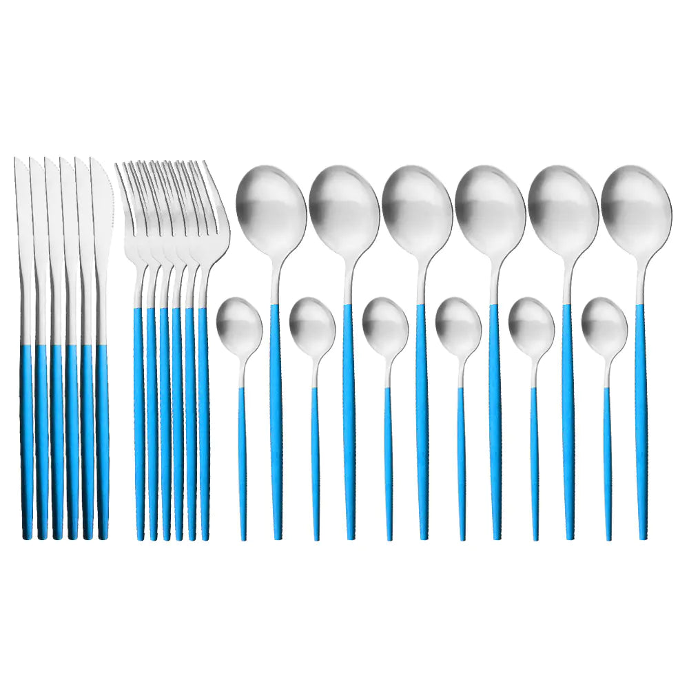 Roomsy Colorful - Matte Stainless Steel Cutlery Set