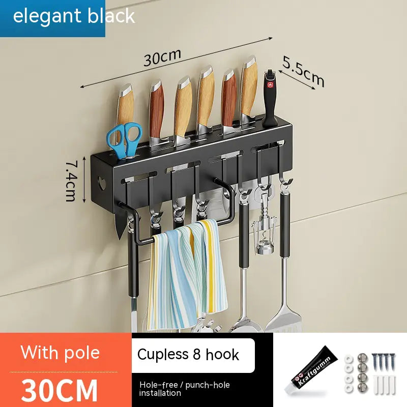 Blackhaus - Wall Mounted Utensil Storage Rack