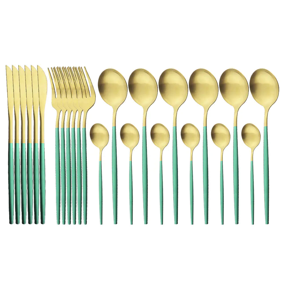Roomsy Colorful - Matte Stainless Steel Cutlery Set