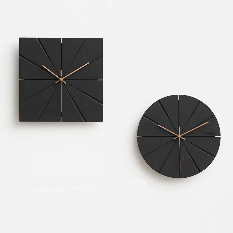Blackhaus - Black Shaped Wall Clock