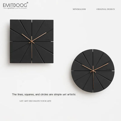 Blackhaus - Black Shaped Wall Clock