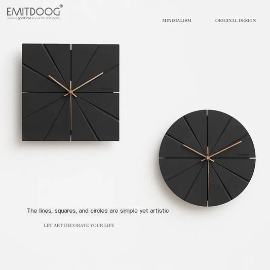 Blackhaus - Black Shaped Wall Clock