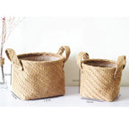 Natural Linen Storage Basket