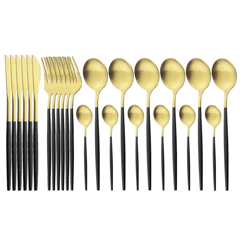 Roomsy Colorful - Matte Stainless Steel Cutlery Set
