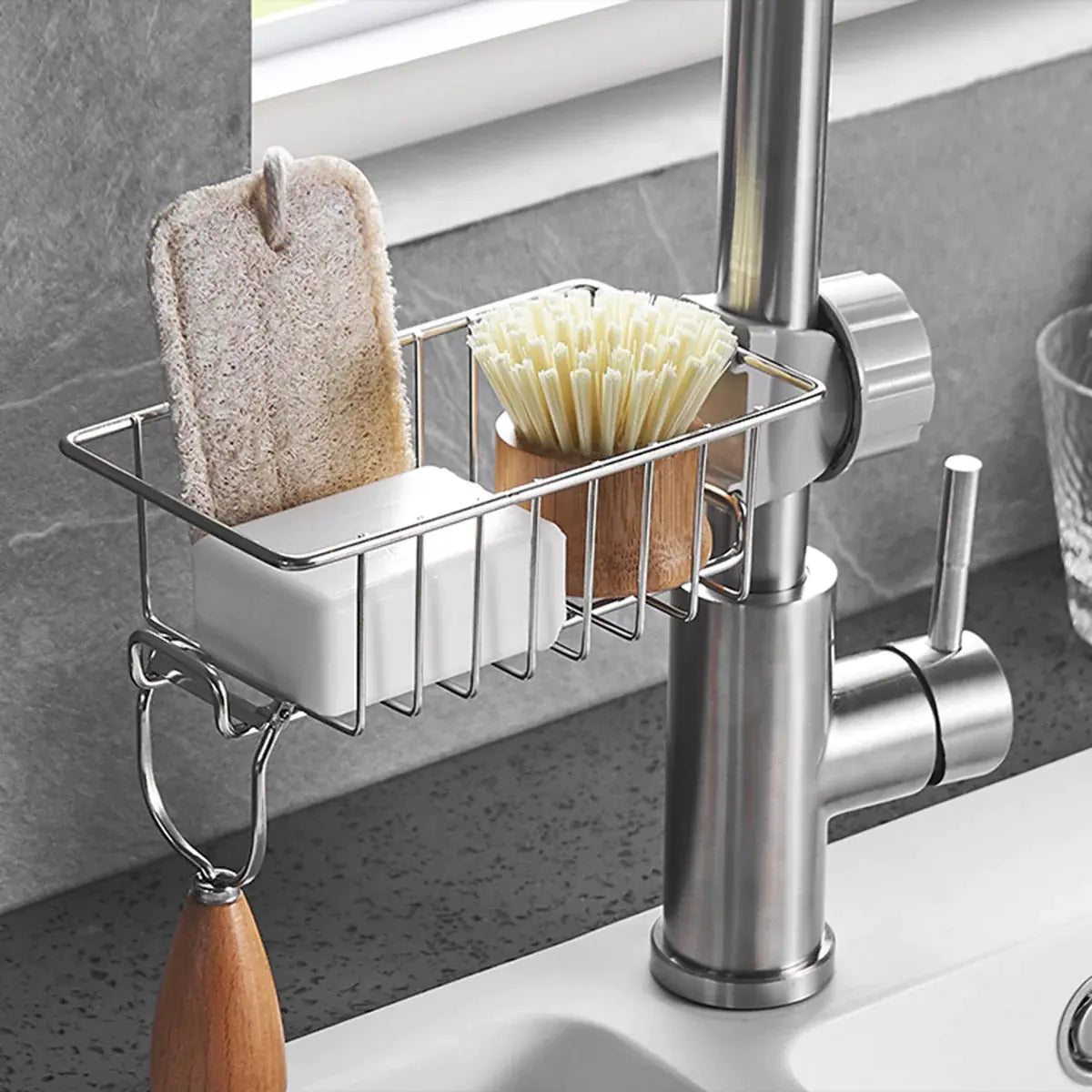Steel Faucet Rack