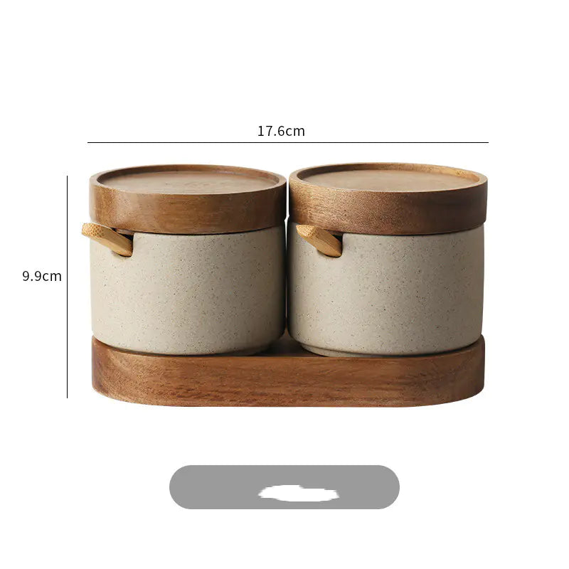 Japanese-style Ceramic Seasoning Pots