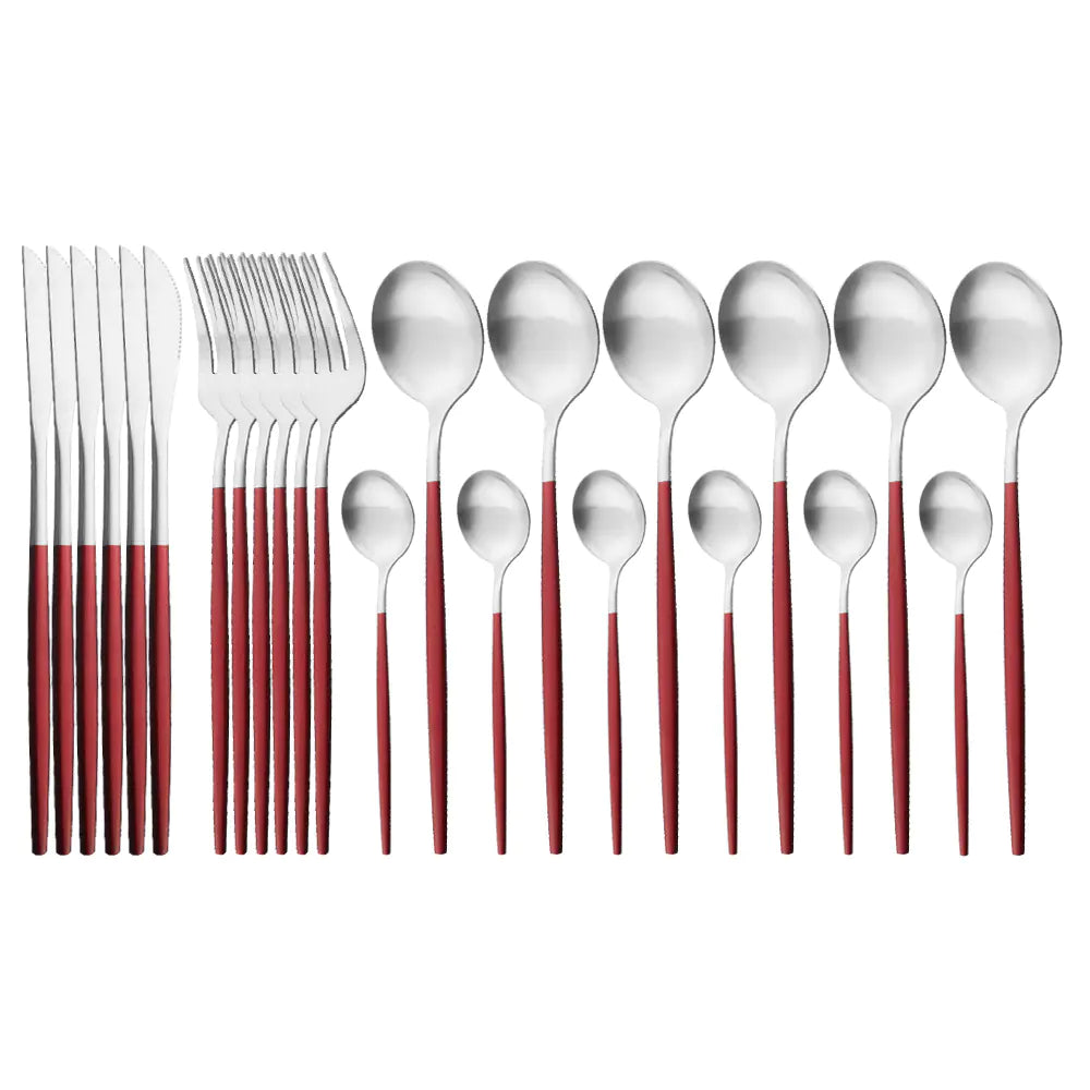 Roomsy Colorful - Matte Stainless Steel Cutlery Set